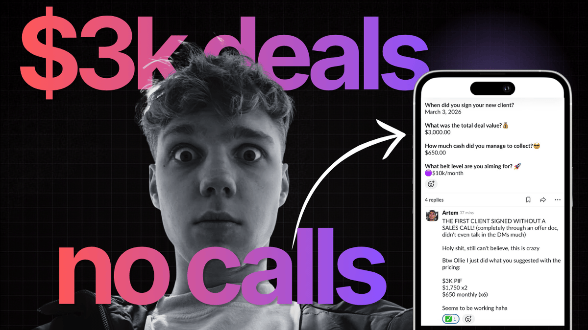 $3k deal closed with no sales call